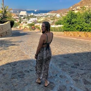 Snake skin print skirt